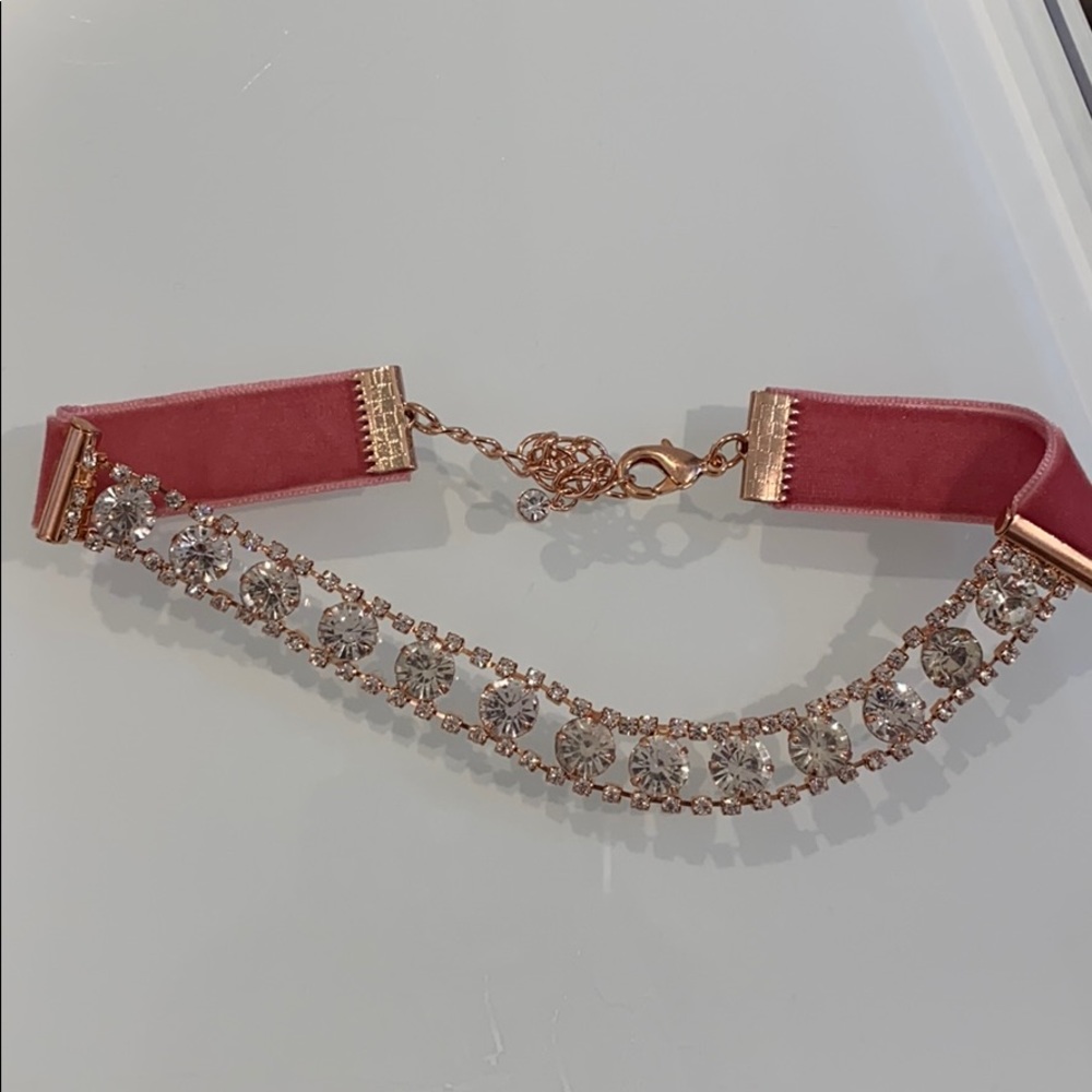 Pink Rose Gold Choker